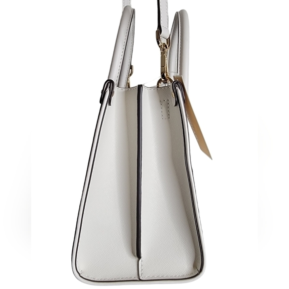 Nwt Michael Kors satchel white and gold Purse - Picture 7 of 15